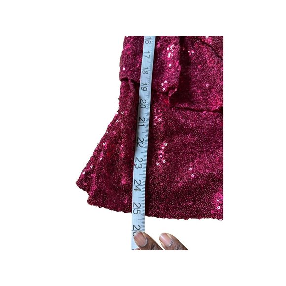 Venus Womens Sequin Romper V-Neck Spaghetti Strap Size L Sparkly Glam Party NEW - Picture 10 of 14